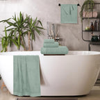 Ultra Soft 6 Pack Cotton Towel Set, Contains 2 Bath Towels 28x55 inch, 2 Hand - Image 5
