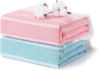 2 Packs Cotton Turkish Beach Towels Quick Dry Sand Free Oversized Bath Pool by ANTFUNYgivesmorechoices