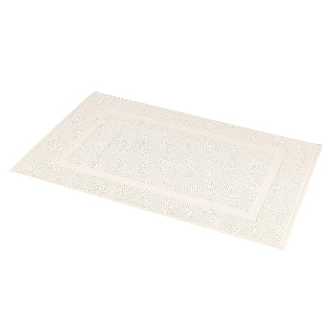 Amazon Basics Banded Bathroom Bath Rug Mat, Machine Washable, Super Absorbent by AmazonBasics