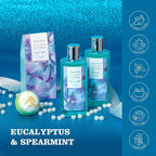Bath and Body Basket Set EUCALYPTUS & Mint Spa Gift Basket - Image 6