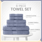Martex 6-Piece 100% Ringspun Cotton Towel Set | Quick Dry | Super Absorbent & - Image 3