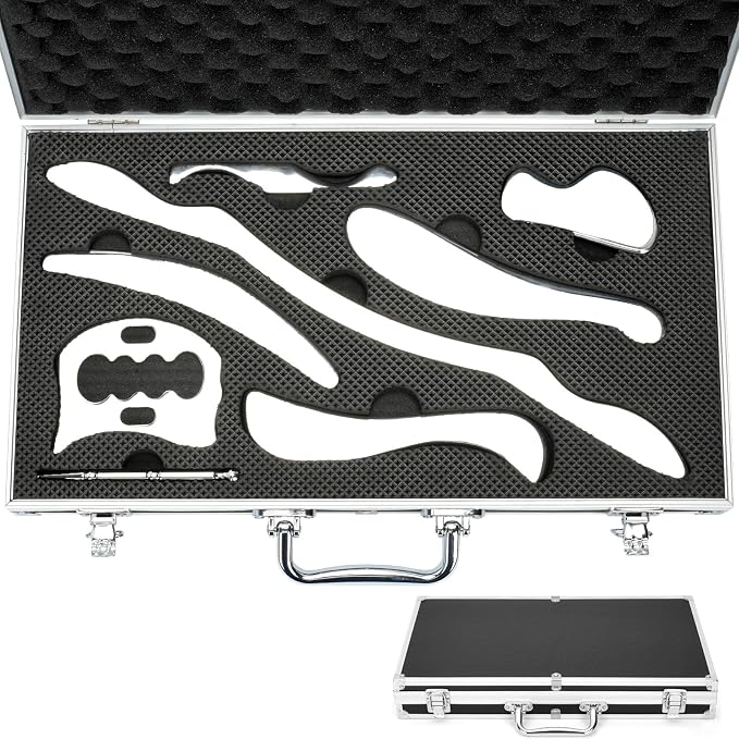 8 in 1 Stainless Steel Gua Sha Muscle Scraper Massage Tool Set IASTM Tools - Image 9