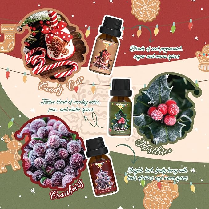 ARVIDSSON Christmas Fragrance Oil Set, Winter Essential Oils - Image 4