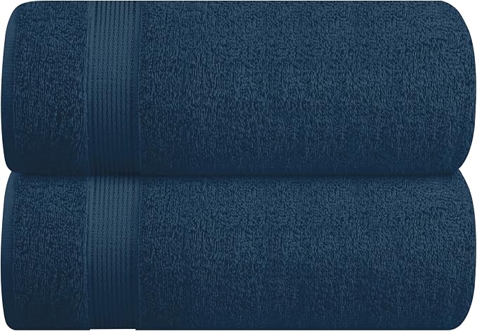 Belizzi Home Cotton 2 Pack Oversized Bath Sheet 35x70, Large Bath Sheet by Unknown