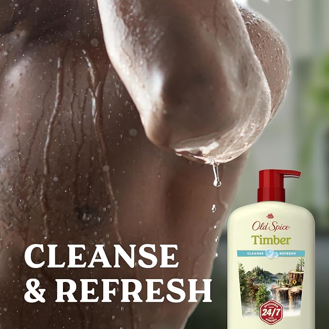 Old Spice Cleansing Body Wash for Men, 24/7 Shower Fresh - Image 4