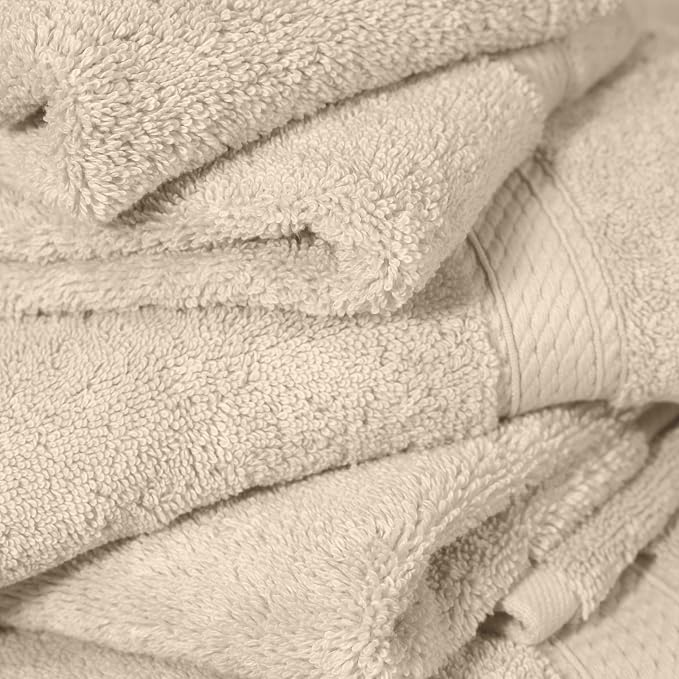 SUPERIOR Egyptian Cotton Pile 6 Piece Towel Set, Includes 2 Bath, 2 Hand - Image 8