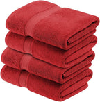 Superior Egyptian Cotton Pile Bath Towel Set of 4, Ultra Soft Luxury Towels - Image 2