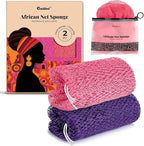 CORATED African Net Sponge Authentic, Shower Loofah Exfoliating Bath Sponge by CORATED