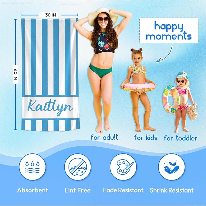 JML Personalized Beach Towel - Image 3