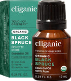 Cliganic Organic Black Spruce Aromatherapy Essential Oil by Cliganic