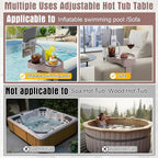 Lewtemi 2 Pcs Hot Tub Table Tray - Image 4