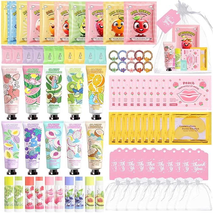 90PCS Spa Party Supplies for Girls, Spa Skincare Sets Party Favors Include Face by BliBling