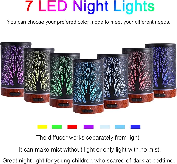 Essential Oils Diffuser for Home, 150ML Aromatherapy Diffuser, Birthday Gifts - Image 2