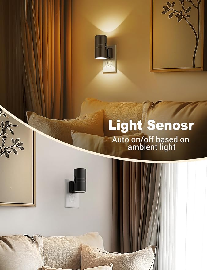 Night Lights Plug into Wall, Dimmable Night Light Plug in, Modern Night Lights - Image 3