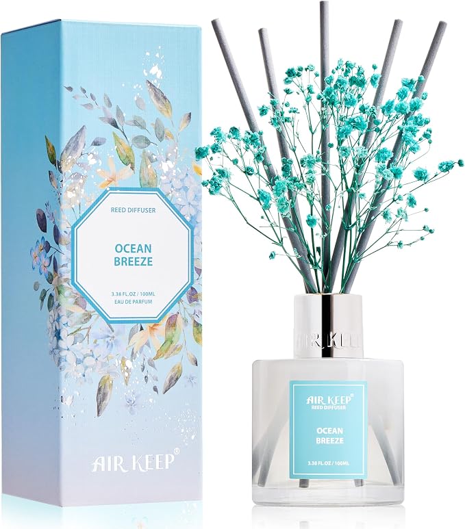 Airkeep Reed Diffuser Set, 3.38 fl oz by Airkeep