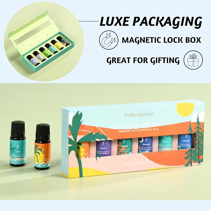 Folkulture Essential Oils Set for Diffuser | Set of 6 Everyday Aromatherapy - Image 6