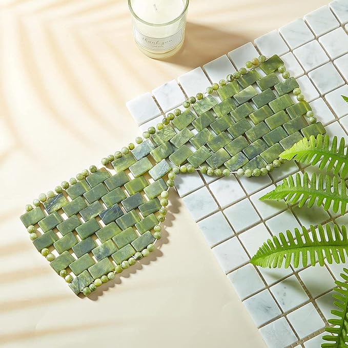 Jade Eye Mask and Jade Roller Set, Jade Stone Face Mask and Facial Rollers - Image 2
