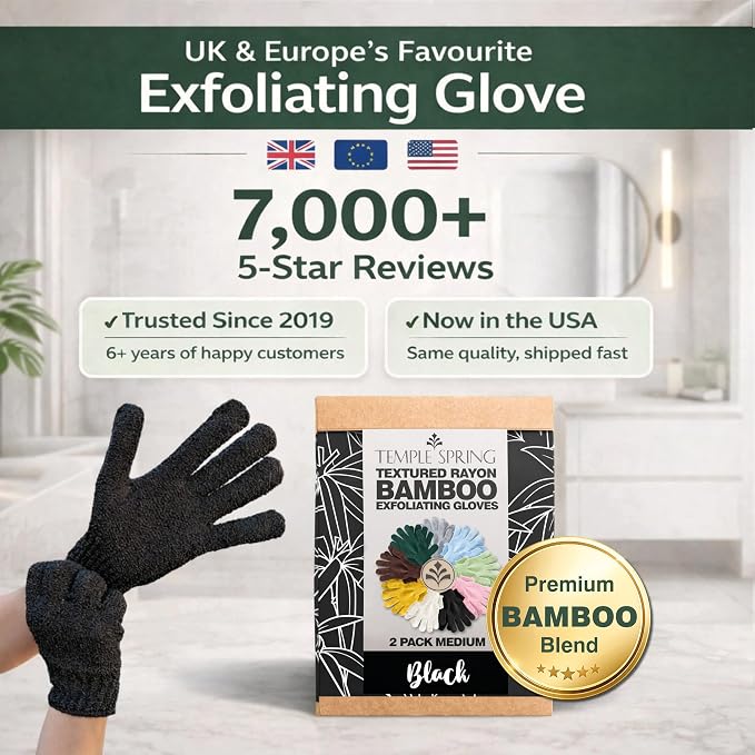 Temple Spring Shower Gloves Exfoliating - Image 7