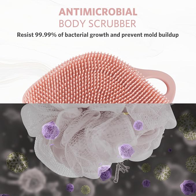 Sndyi Silicone Body Scrubber, Gentle Exfoliating Body Scrubber - Image 3