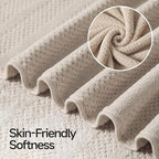 ecolook 4 Pack Microfiber Bath Towels, 31 x 63 inches Extra Large Bath Towel Set - Image 6