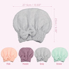 VOCOSTE Diamond Shape Hair Drying Towel Dry Cap, Quick Drying, Lightweight - Image 4