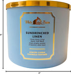 Bath & Body Works Sun-Drenched Linen 3-Wick Candle - Image 8