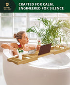 ROYAL CRAFT WOOD Premium Foldable Bathtub Tray Caddy - Image 9