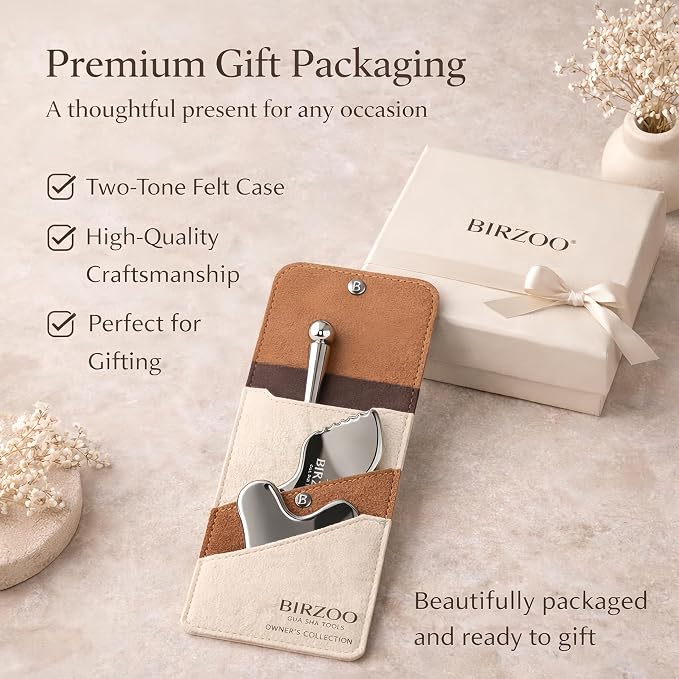 Stainless Steel Gua Sha Facial Tools Set - Image 7