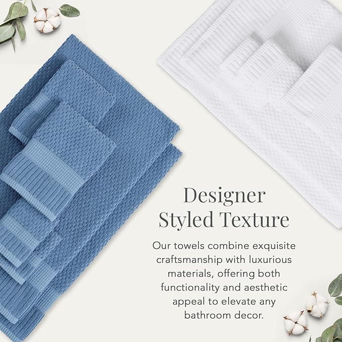 NY Loft 100% Cotton 2 Pack Bath Sheet Towel Set | Absorbent Quick-Dry Oversize - Image 4