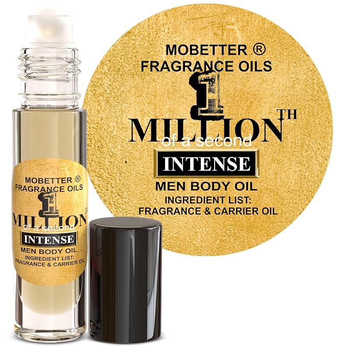MOBETTER FRAGRANCE OILS 1 Millionth of a Second Intense Men Cologne Body Oil by MOBETTERFRAGRANCEOILS
