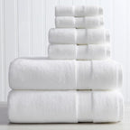 Springtree Home Luxury Bamboo Rayon Bath Towel Set 6 Piece Set | 35% Bamboo - Image 9