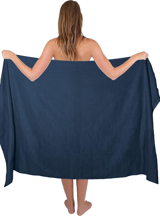 Belizzi Home Premium Cotton Oversized 2 Pack Bath Sheet 35x70-100% Pure Cotton - Image 5