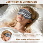 Sleep Mask Silk Eye Mask for Men Sleeping Mask, Adjustable Elastic Strap for - Image 2