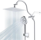Hibbent All Metal CUPC Certified Shower Head, Handheld Showerhead Combo by Hibbent