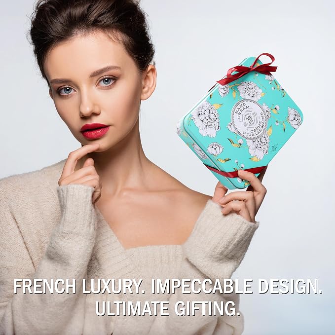 La Chatelaine Hand Cream Trio Tin Gift Set, Natural Hand Lotion, Made in France - Image 3