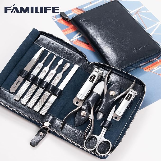 Manicure Kit, FAMILIFE Professional Manicure Set Nail Kit, 11 in 1 Stainless - Image 9
