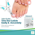 Cuticle Trimmer with Non-Slip Grip Handle Professional Stainless Steel Cuticle - Image 3