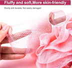MTDLYICE Loofah for Women 75g 4 Pack, Bath Sponge Soft Mesh Shower Puff Loofah - Image 5