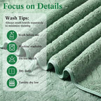 Mixweer 16 Pieces Bath Towels Sets Quick Dry Towel Set - Image 4