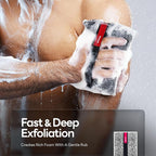 Caveem Exfoliating Body Scrubber, Large Bath and Body Scrub Buffer, Dual - Image 2