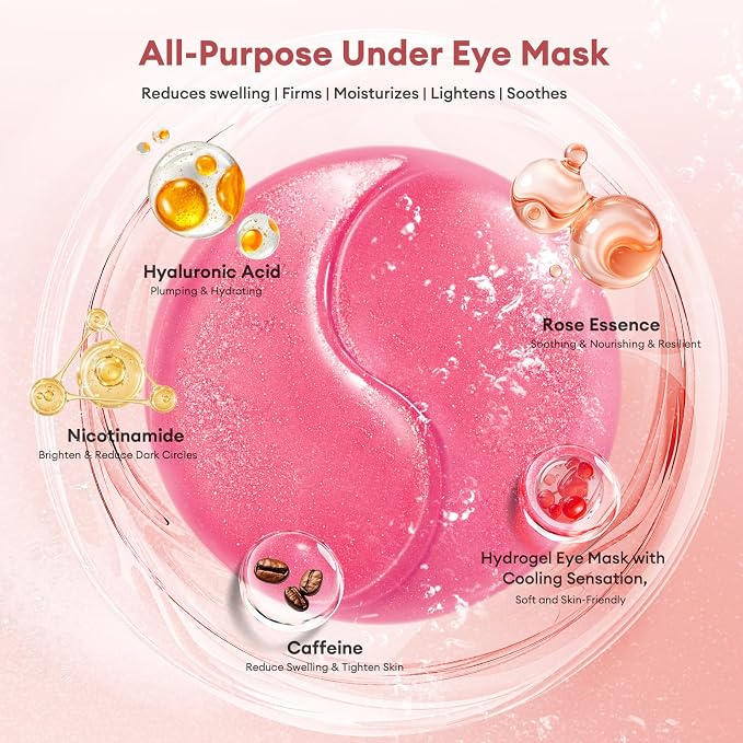 Under Eye Patches Gold Essence Hydrogel Eye Masks - Image 3