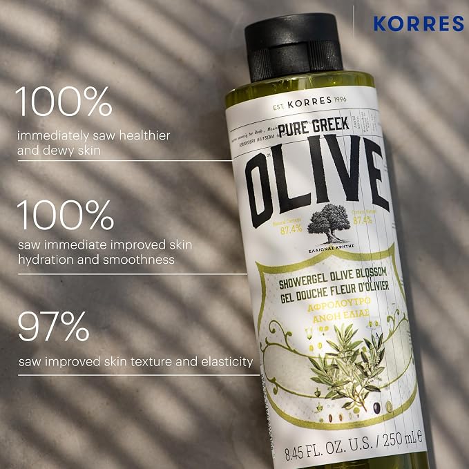 KORRES Shower Gel for Dry Skin, Moisturizing Body Wash Cleanser Made - Image 4