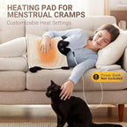 Cute Cat Shape Heating Pad for Period Cramps & Menstrual Pain Relief, 5V 2A USB - Image 2
