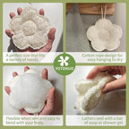 Travel Loofah Made from Real Egyptian Shower Loofah Spong Natural, Exfoliating - Image 5
