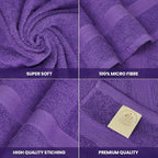 Large Bath Towels Bulk Set of 12 – 100% Cotton Terry – 24" x 50" – Quick Dry - Image 7