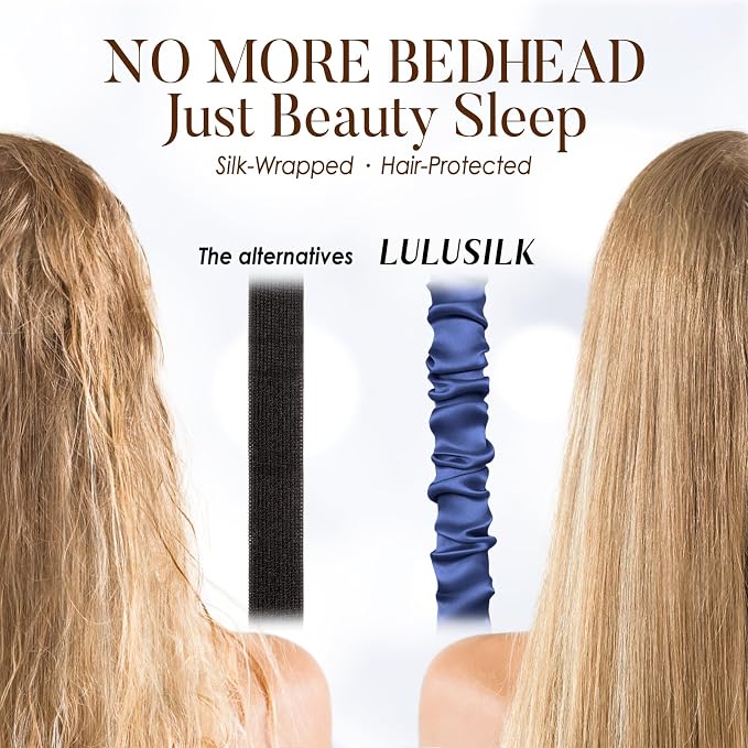LULUSILK Mulberry Silk Sleep Eye Mask Blindfold - Image 6