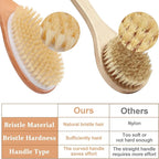 OWIIZI Dry Brushing Body Brush, Natural Boar Bristles Body Scrubber - Image 5