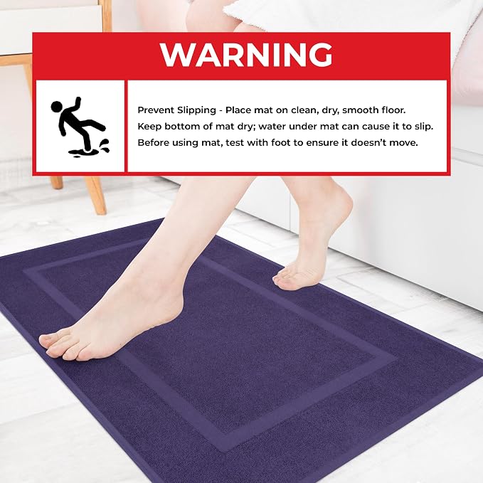 Cotton Paradise 100% Cotton Bath Mats - Image 4