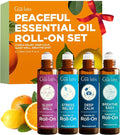 Gya Labs Peaceful Roll on Essential Oils Set by GyaLabs
