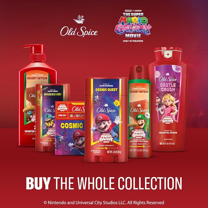 Old Spice Body & Face Wash for Men, x The Super Mario Galaxy Movie, 3X Defense - Image 9